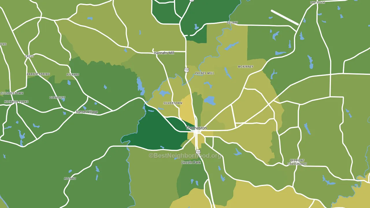 30286, GA block-group voter-turnout map