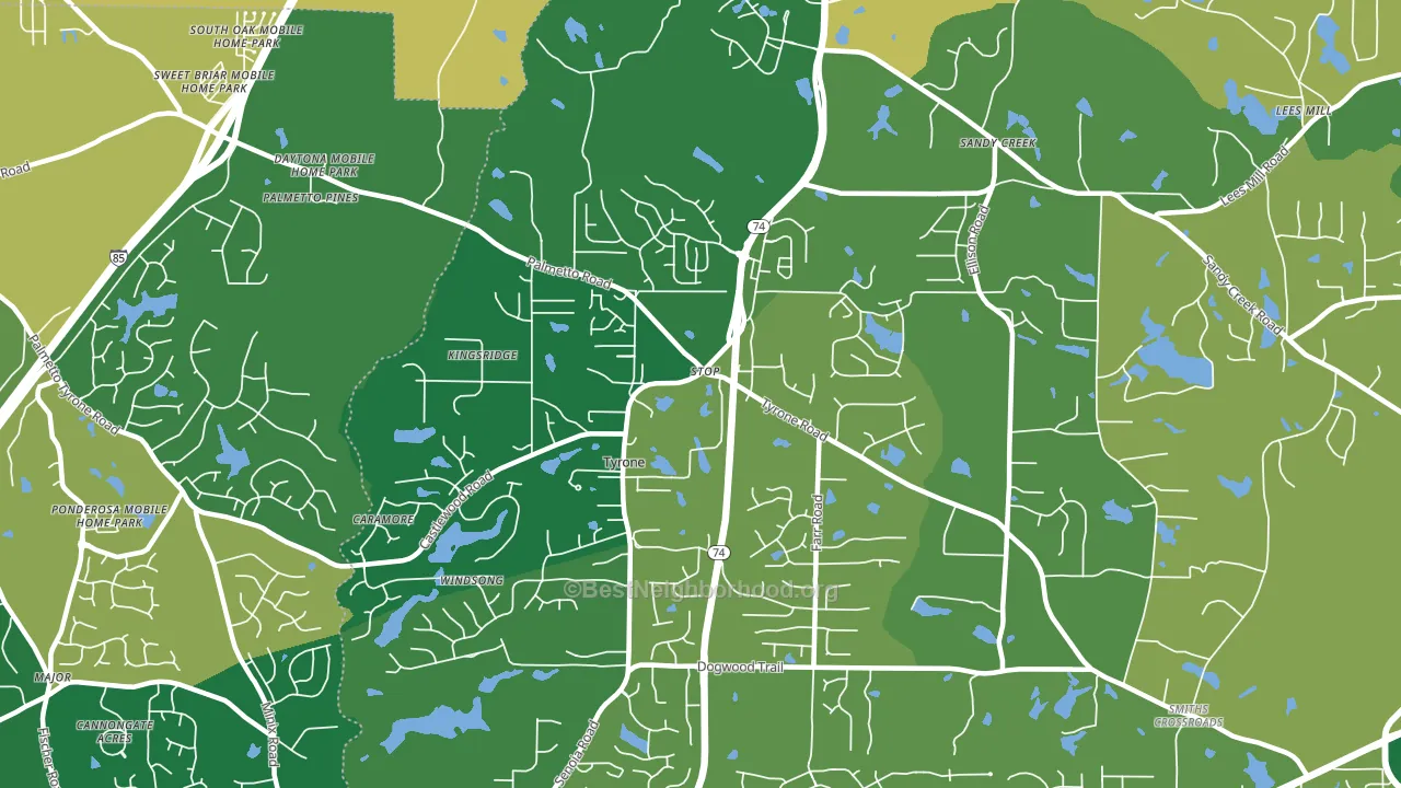 30290, GA block-group voter-turnout map