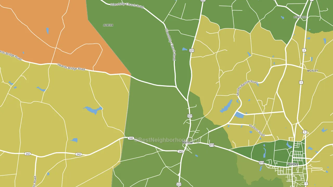 30413, GA block-group voter-turnout map
