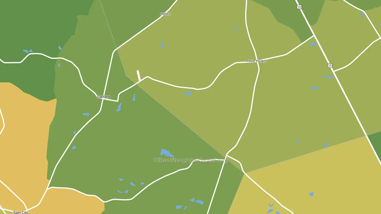 30425, GA block-group voter-turnout map