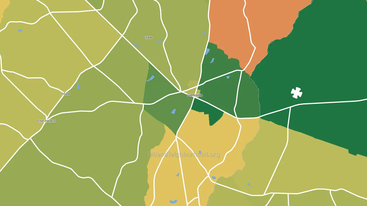 30427, GA block-group voter-turnout map