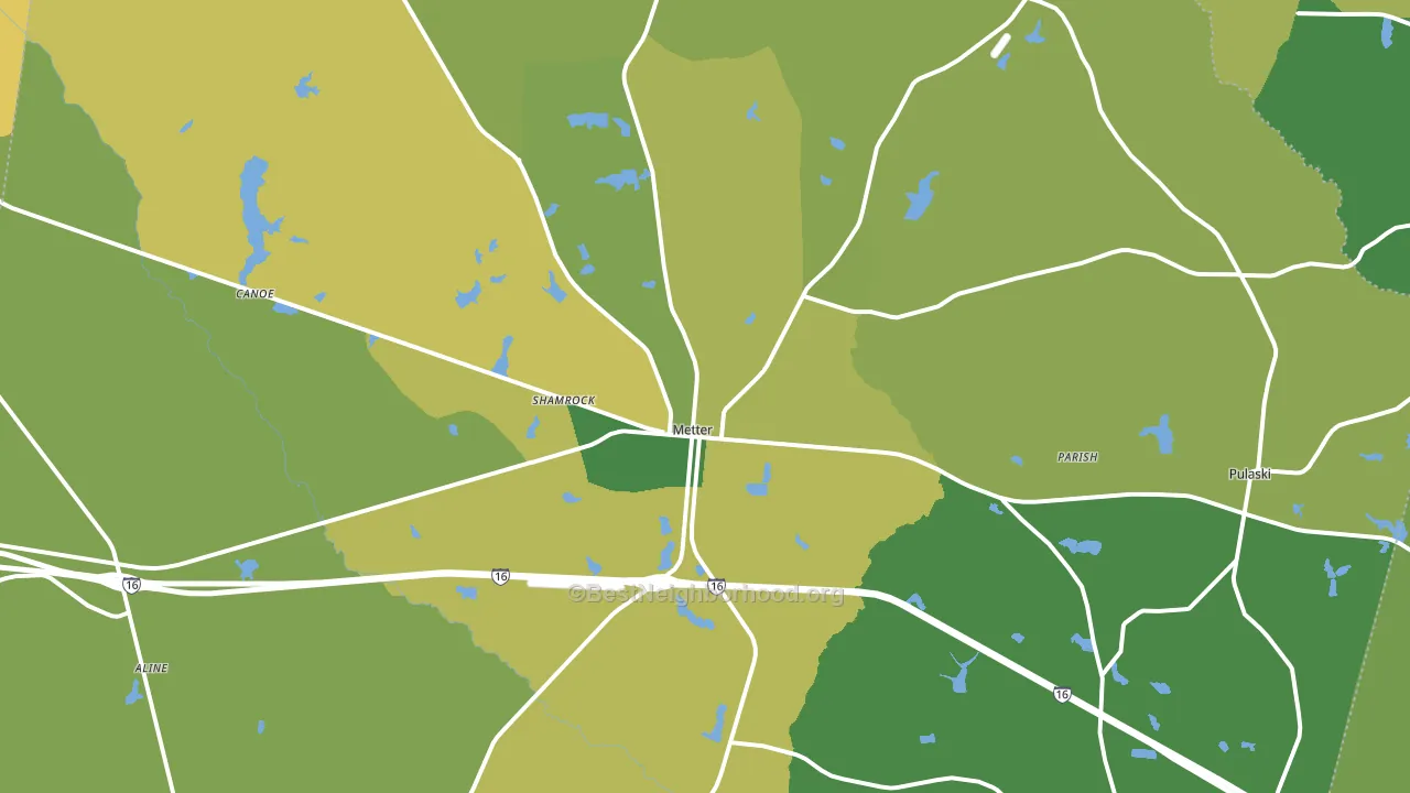30439, GA block-group voter-turnout map