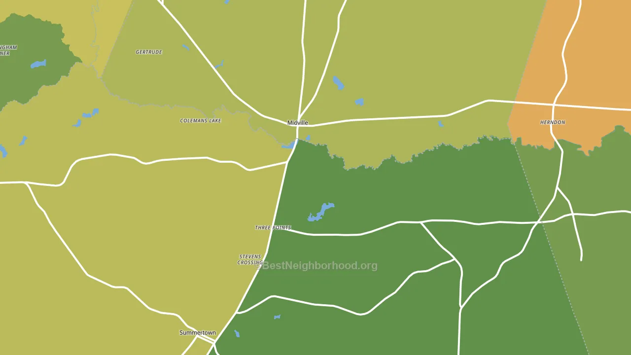 30441, GA block-group voter-turnout map