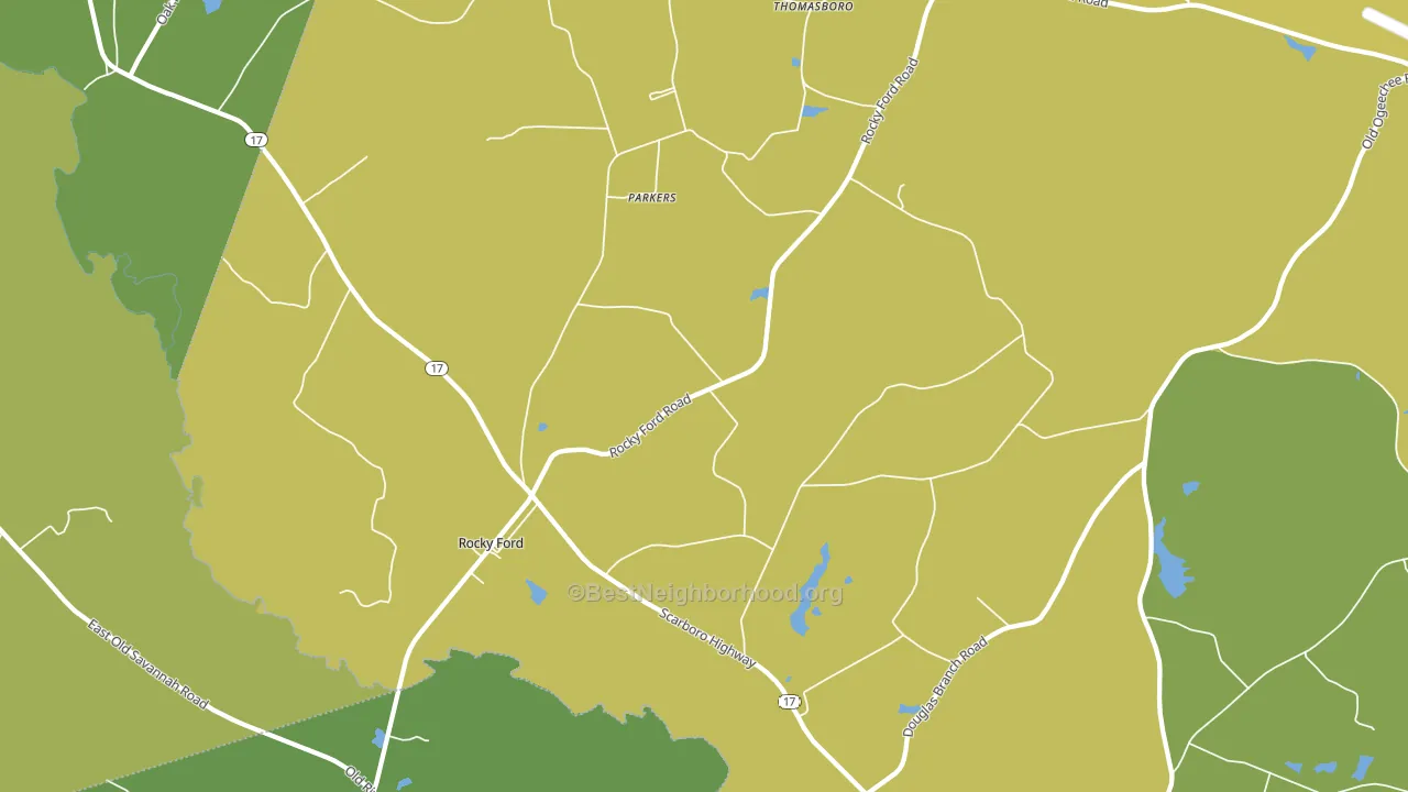 30455, GA block-group voter-turnout map