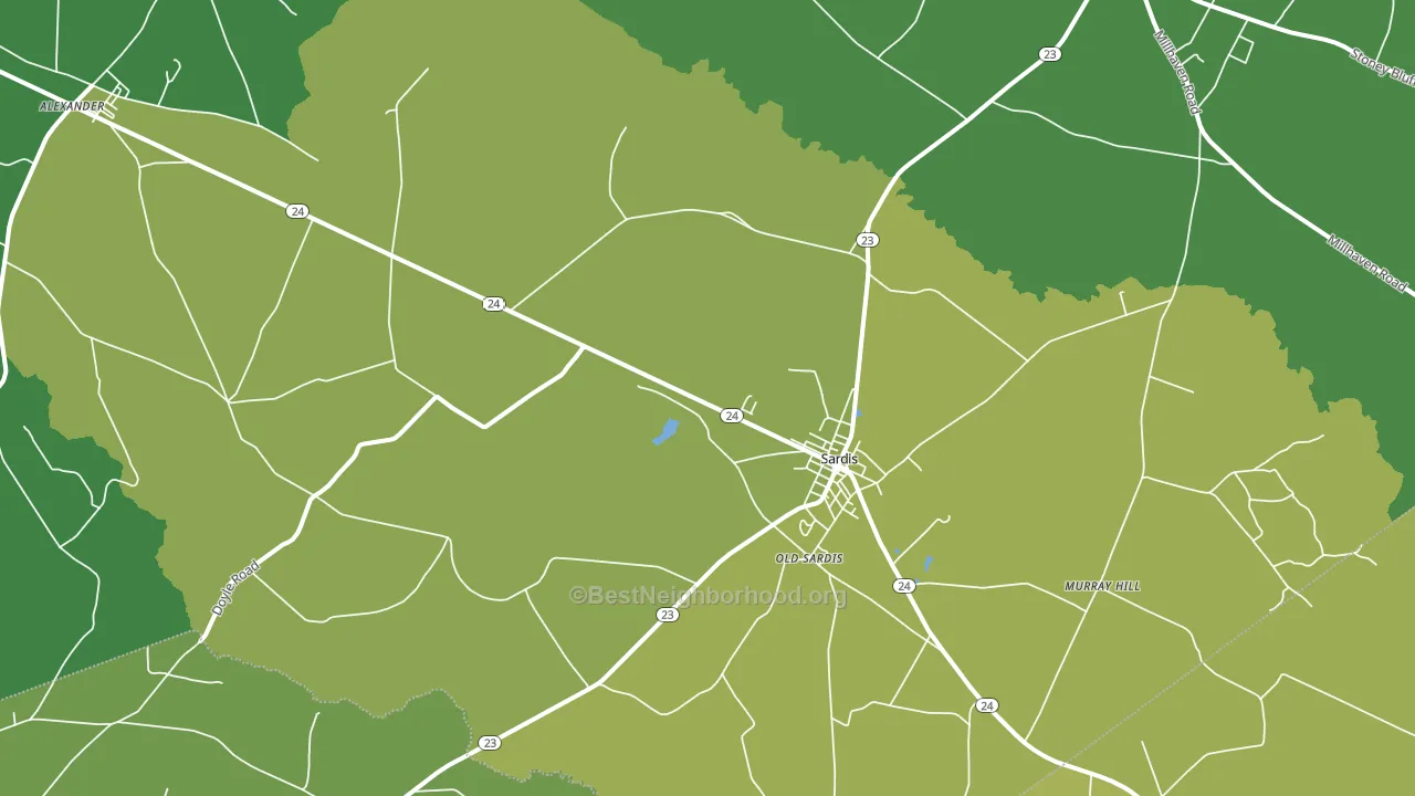 30456, GA block-group voter-turnout map