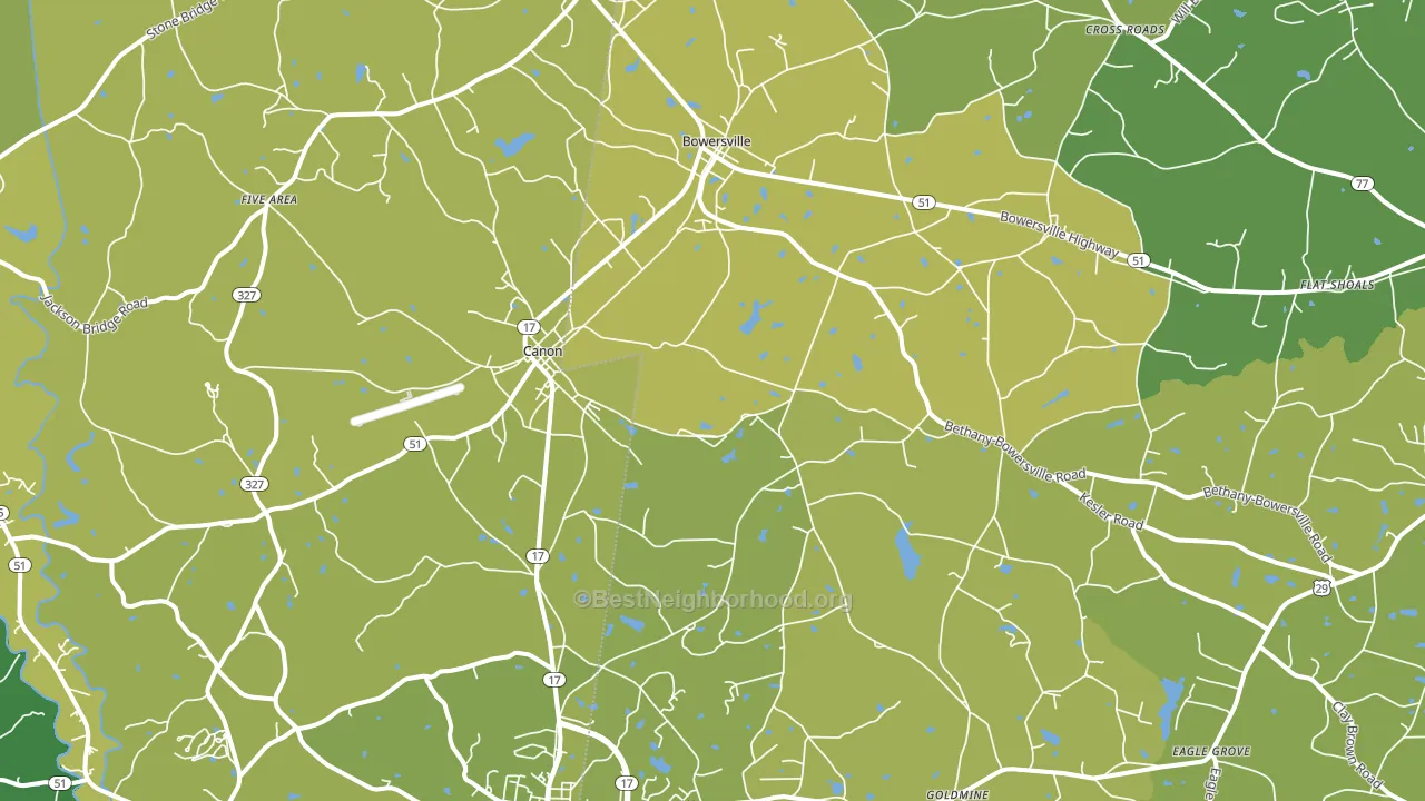 30520, GA block-group voter-turnout map