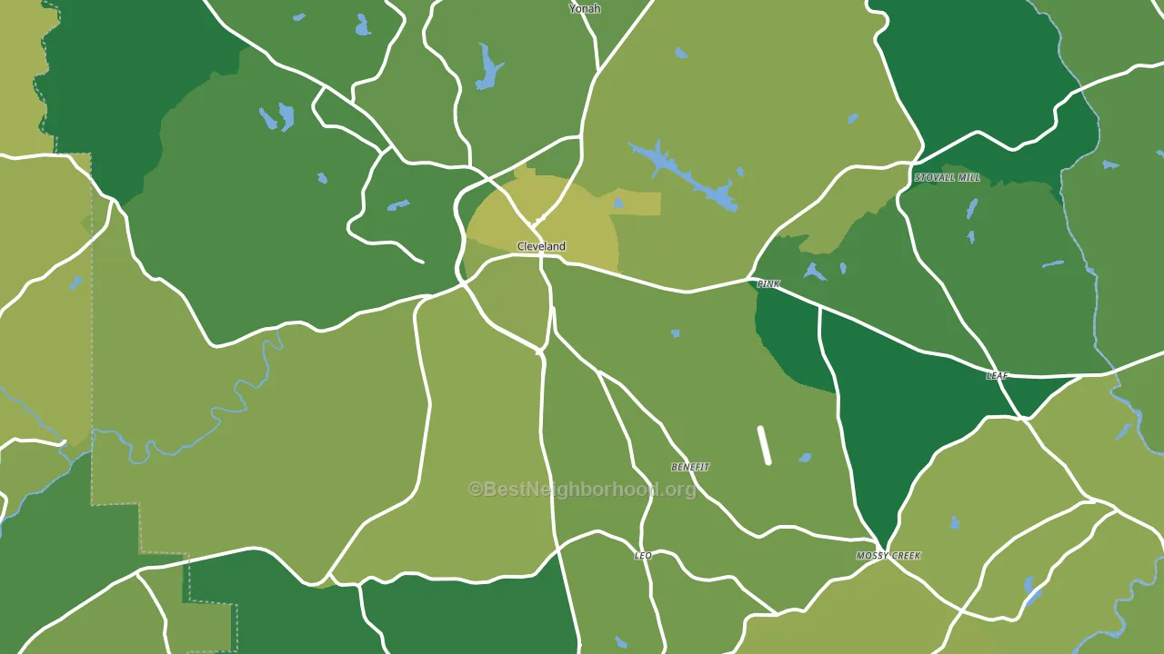 30528, GA block-group voter-turnout map