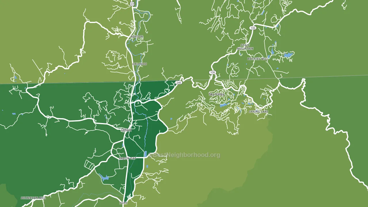 30537, GA block-group voter-turnout map