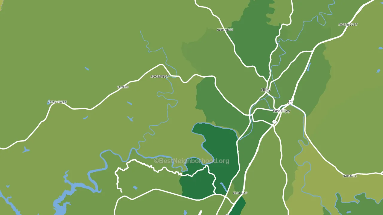 30540, GA block-group voter-turnout map