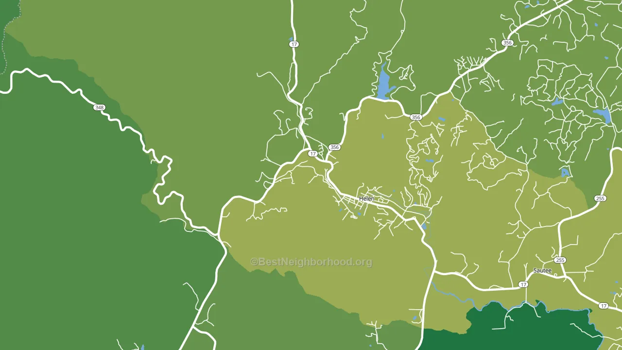 30545, GA block-group voter-turnout map