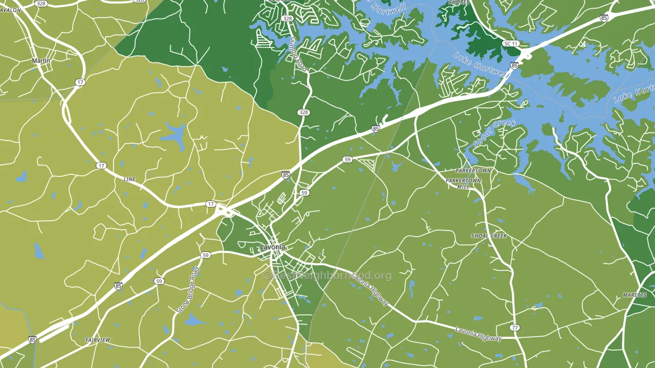 30553, GA block-group voter-turnout map