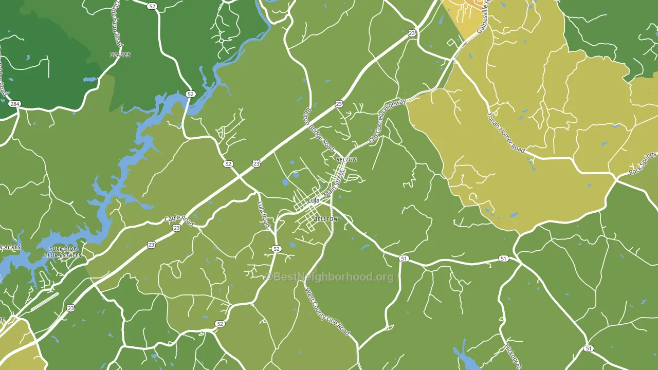 30554, GA block-group voter-turnout map
