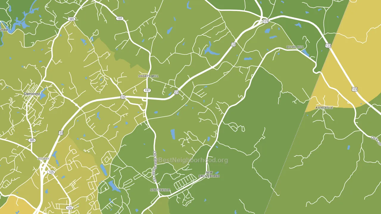 30563, GA block-group voter-turnout map