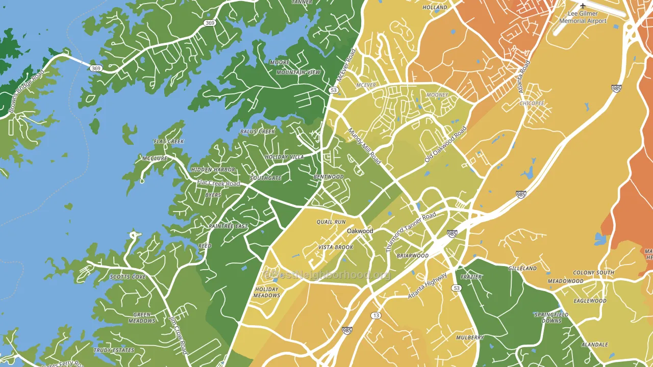 30566, GA block-group voter-turnout map