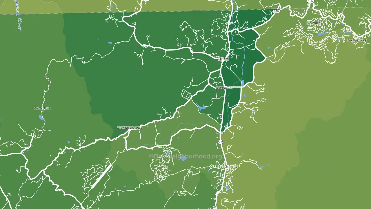 30568, GA block-group voter-turnout map