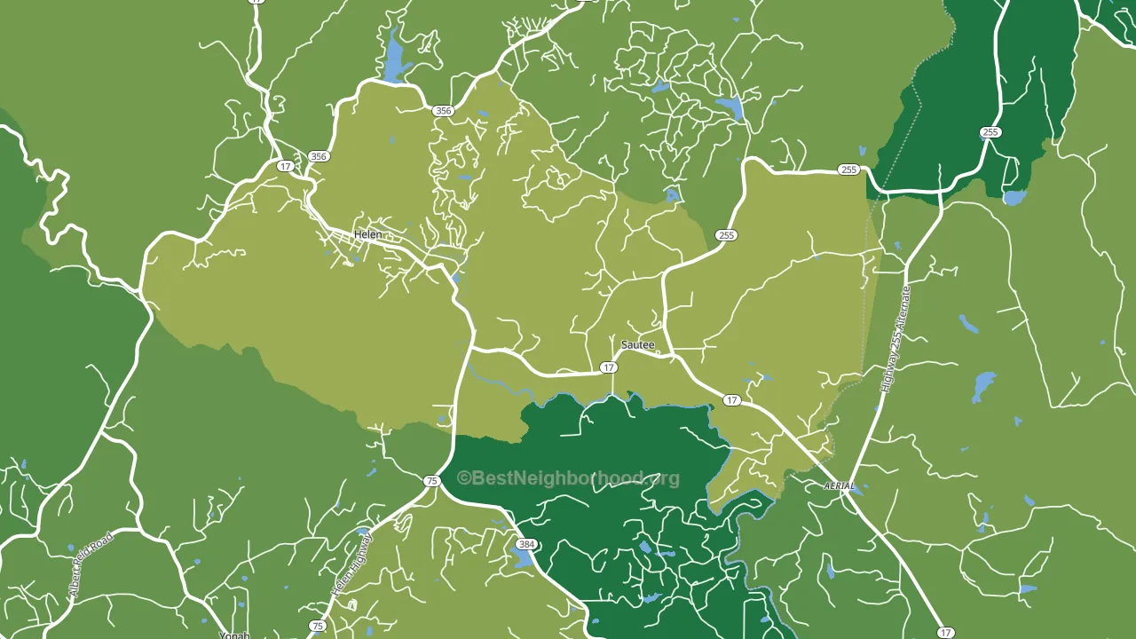 30571, GA block-group voter-turnout map