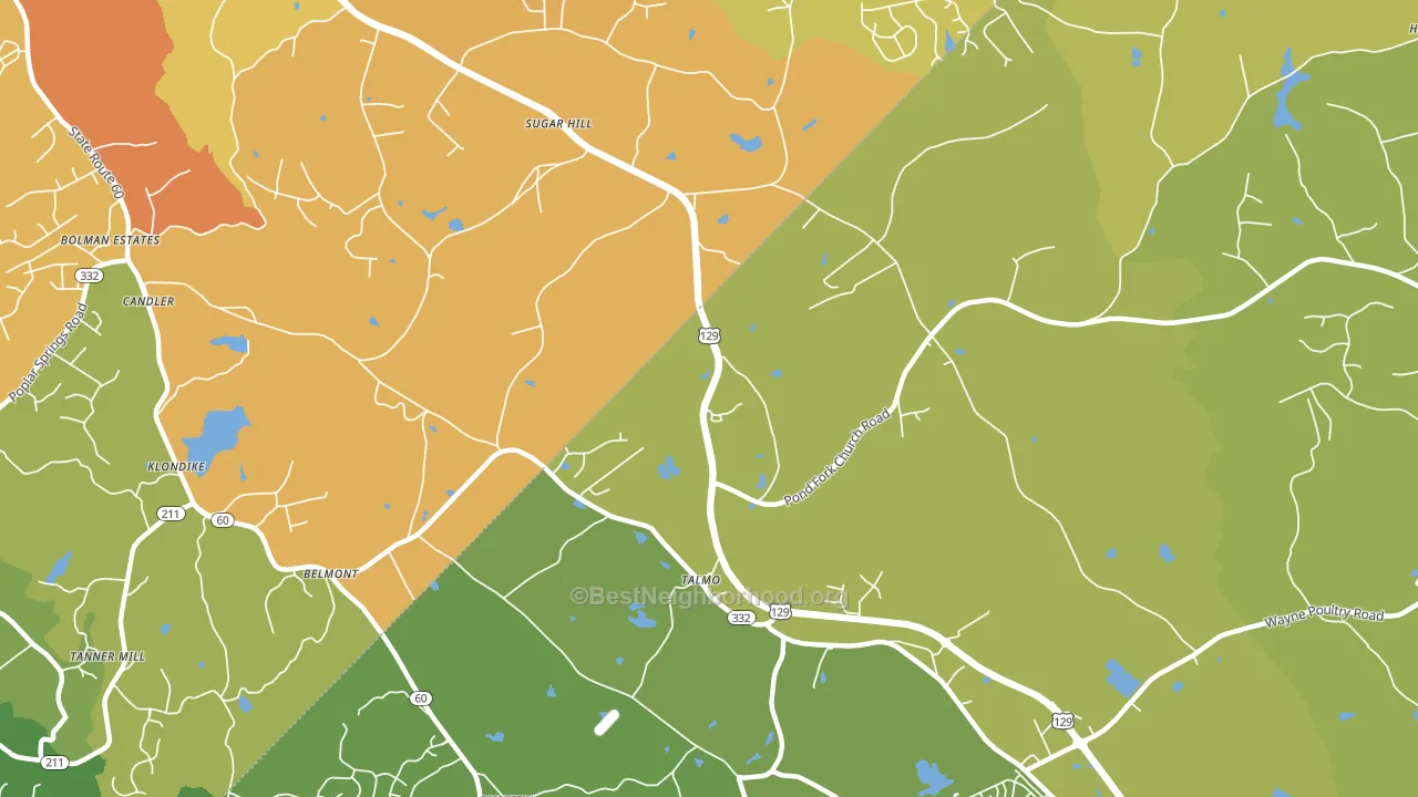 30575, GA block-group voter-turnout map