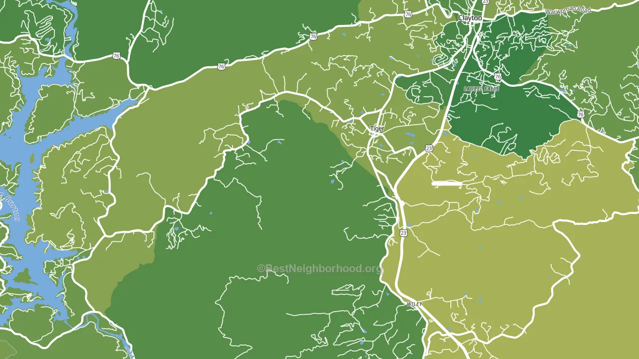 30576, GA block-group voter-turnout map