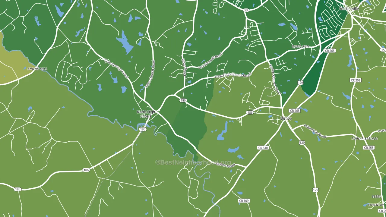 30621, GA block-group voter-turnout map