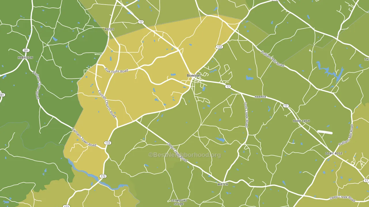 30624, GA block-group voter-turnout map