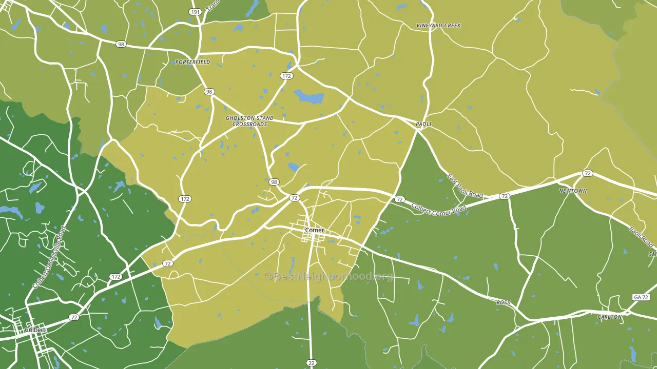 30629, GA block-group voter-turnout map