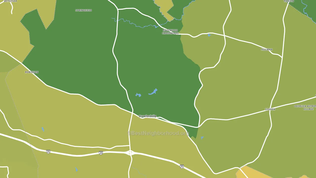 30631, GA block-group voter-turnout map