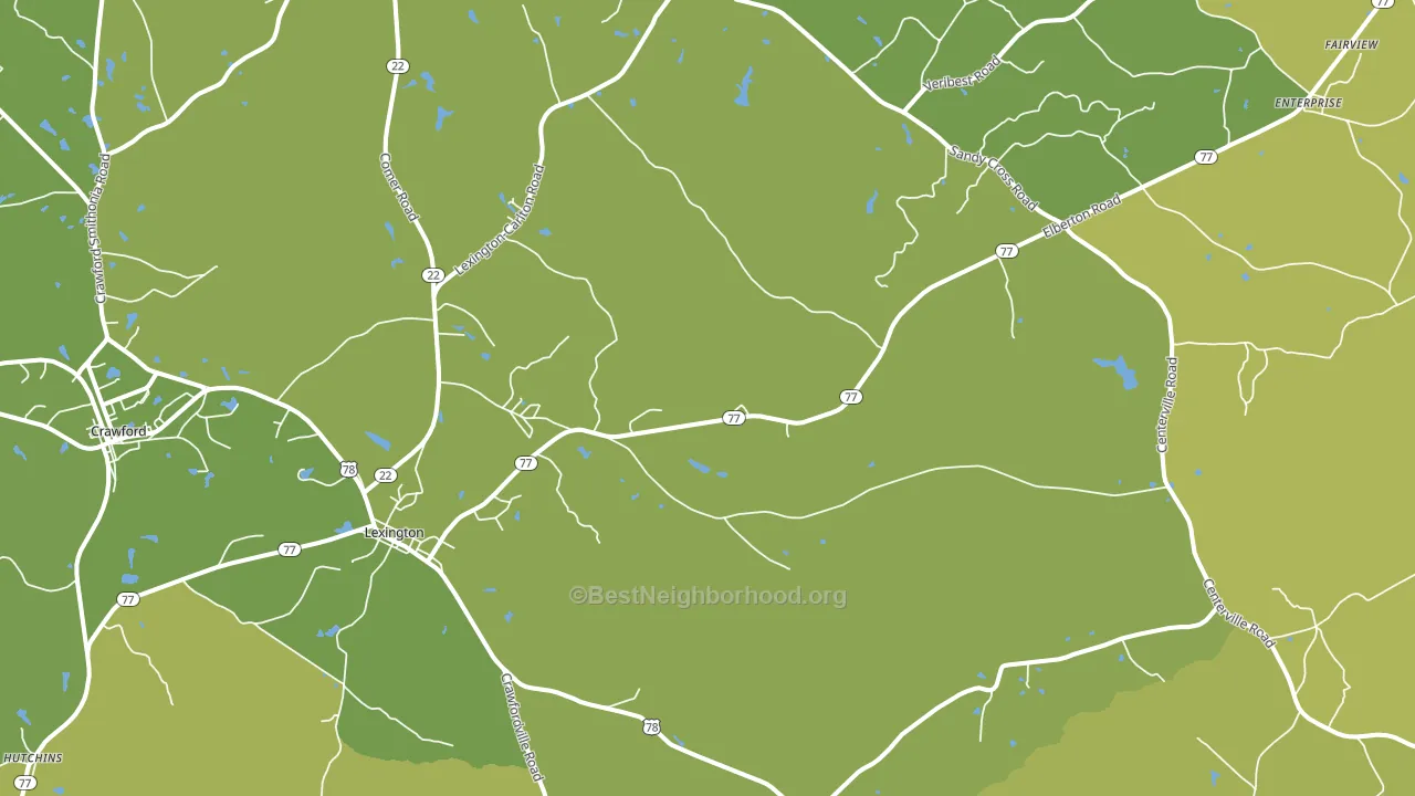 30648, GA block-group voter-turnout map