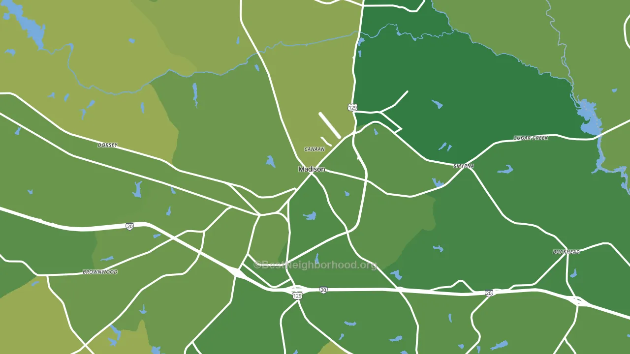 30650, GA block-group voter-turnout map