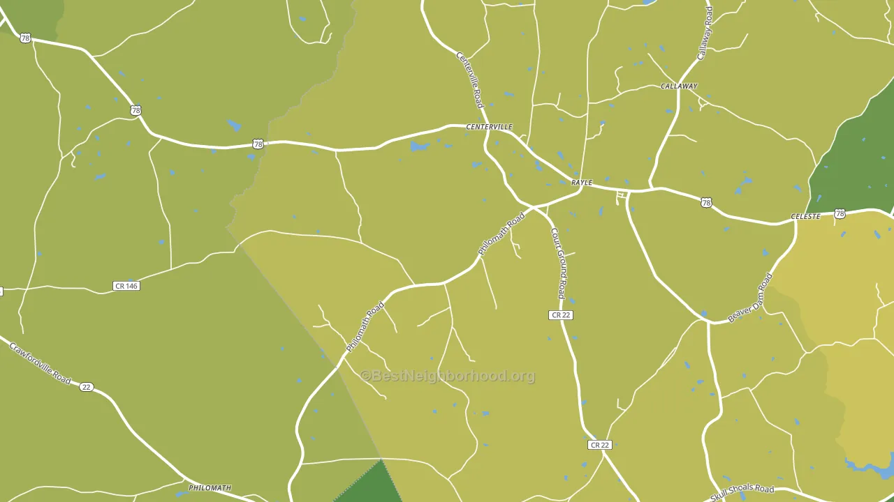 30660, GA block-group voter-turnout map