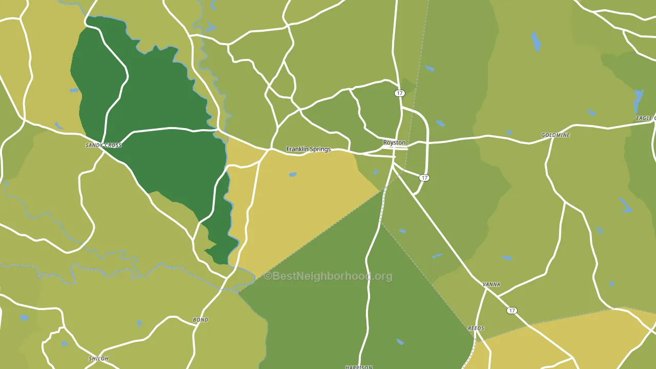 30662, GA block-group voter-turnout map