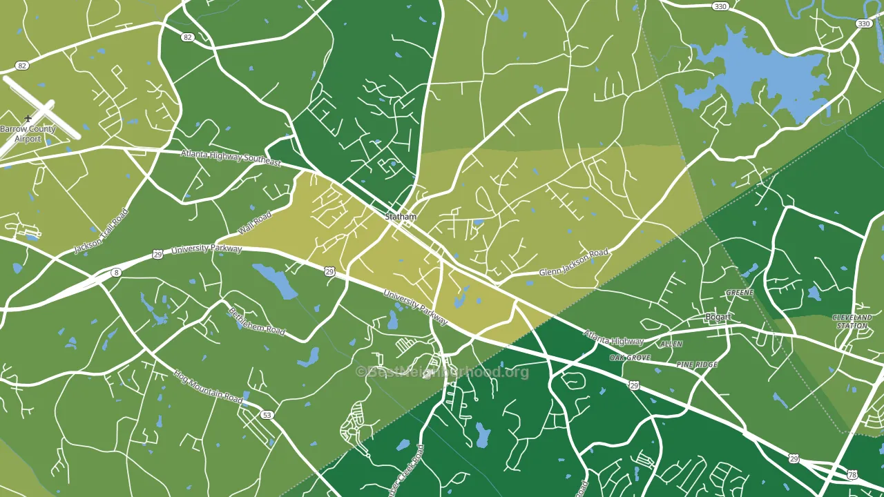 30666, GA block-group voter-turnout map