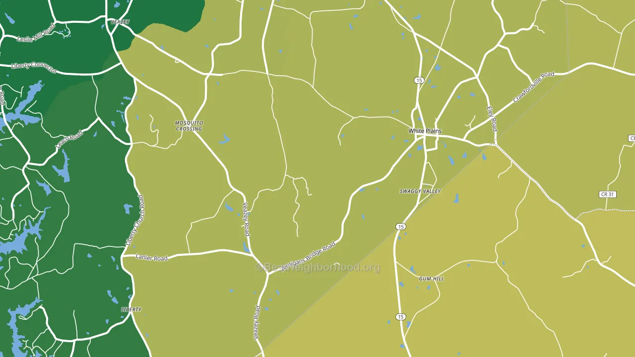 30678, GA block-group voter-turnout map