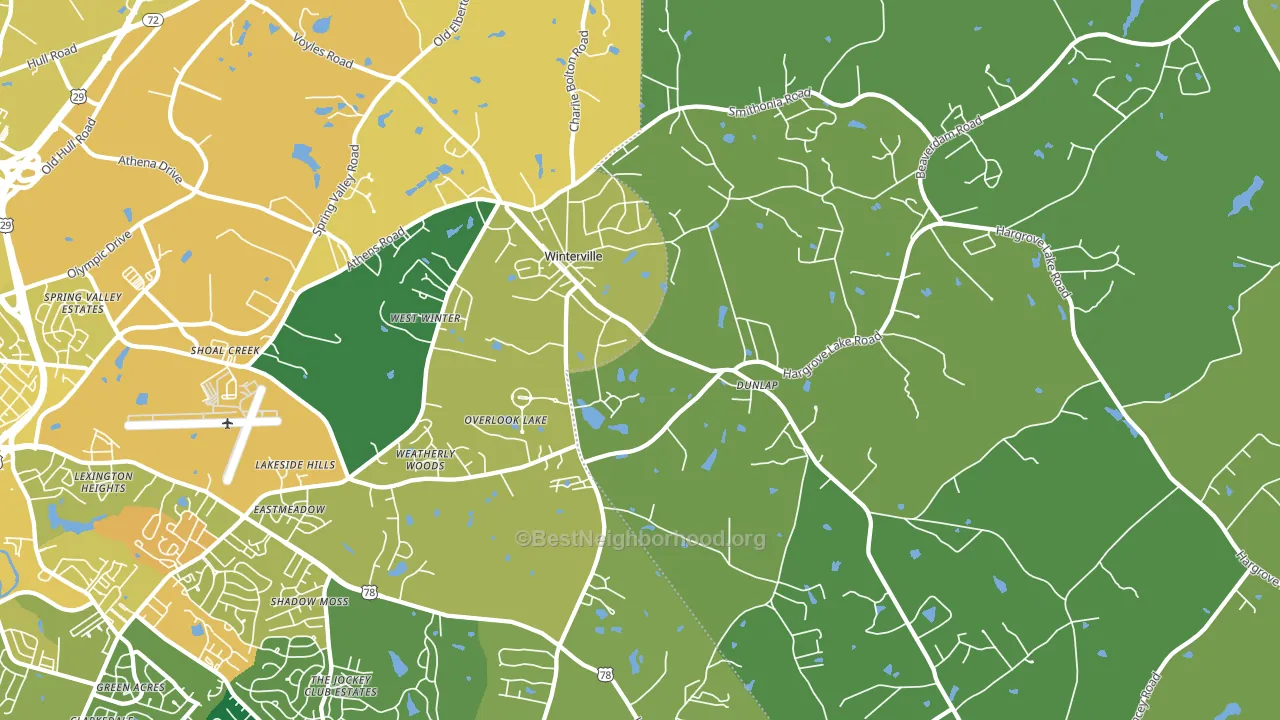 30683, GA block-group voter-turnout map