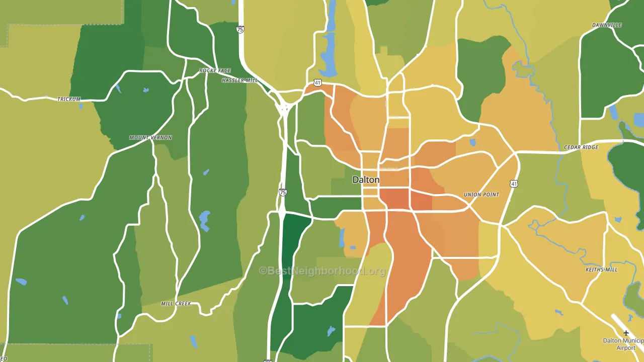 30720, GA block-group voter-turnout map