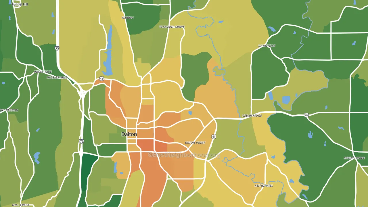 30721, GA block-group voter-turnout map