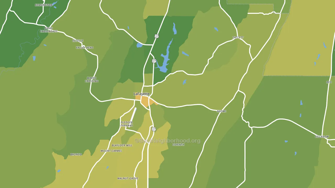 30728, GA block-group voter-turnout map