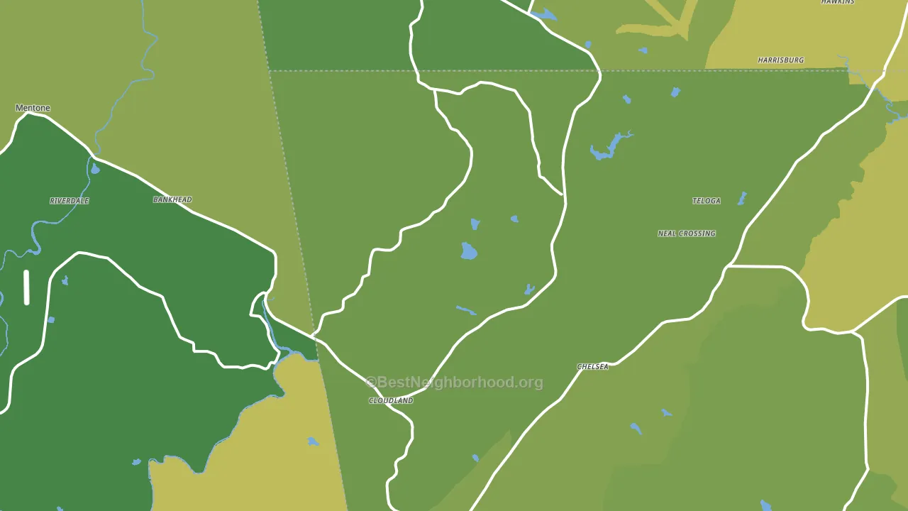 30731, GA block-group voter-turnout map