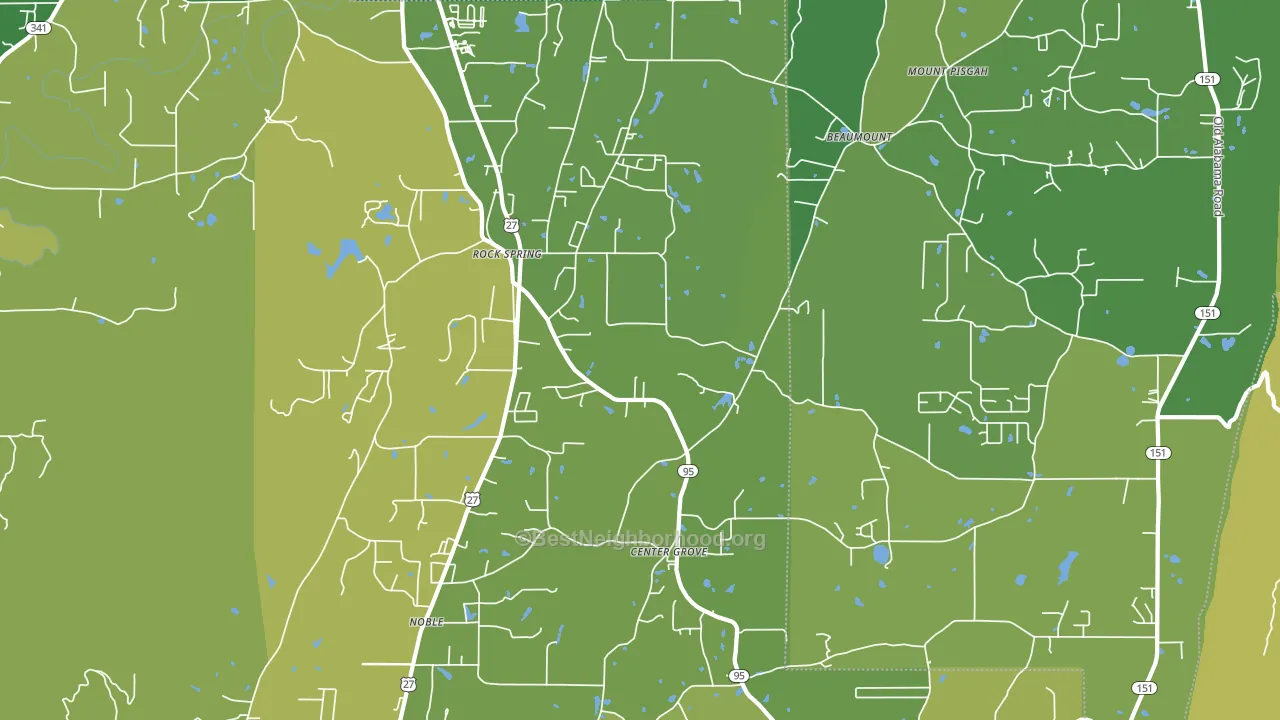 30739, GA block-group voter-turnout map