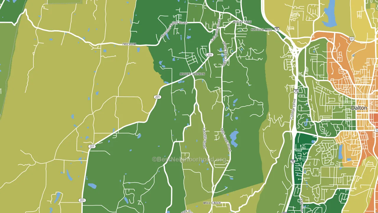 30740, GA block-group voter-turnout map