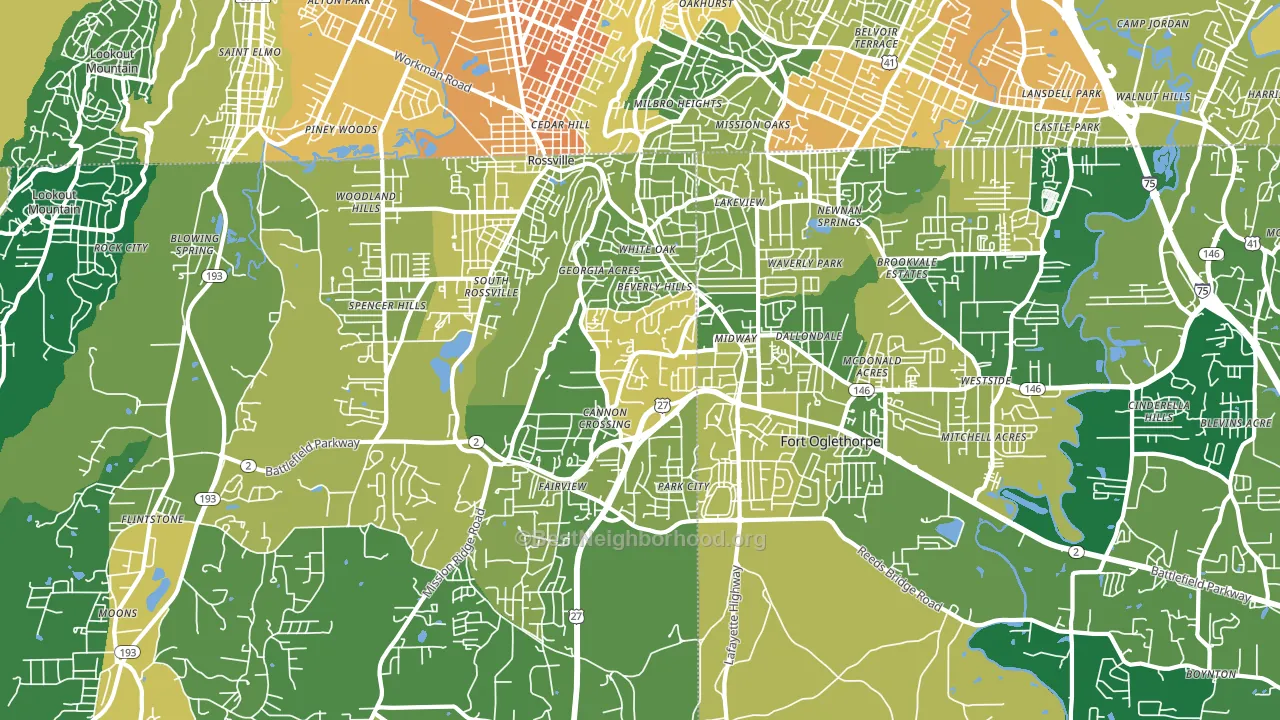 30741, GA block-group voter-turnout map