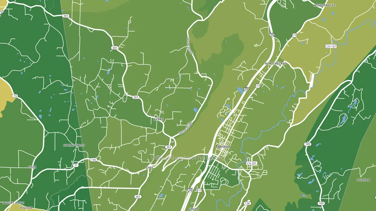 30752, GA block-group voter-turnout map