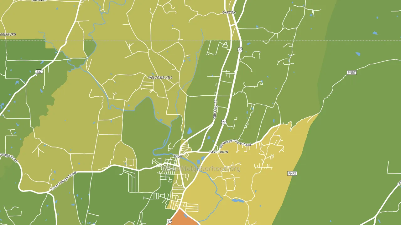 30753, GA block-group voter-turnout map
