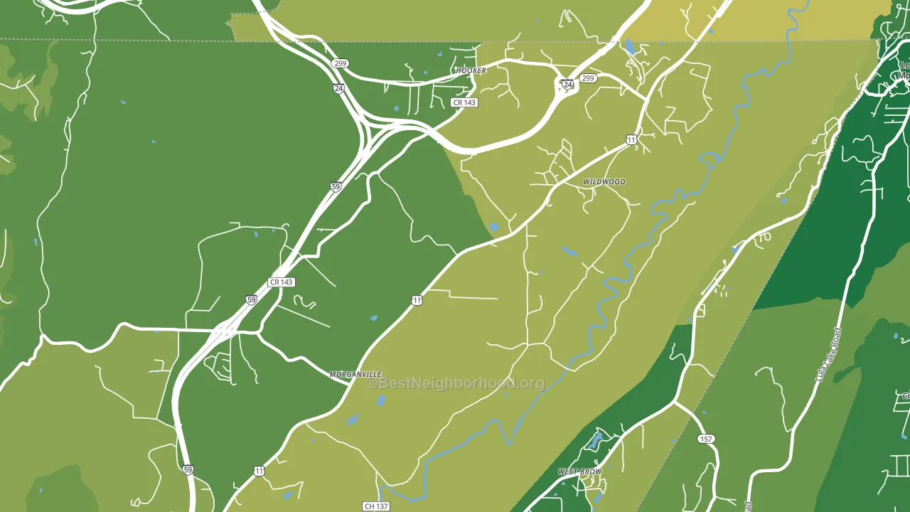 30757, GA block-group voter-turnout map