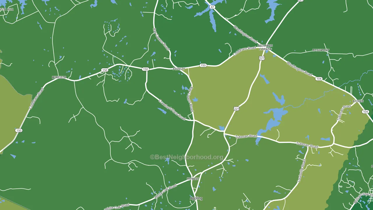 30802, GA block-group voter-turnout map
