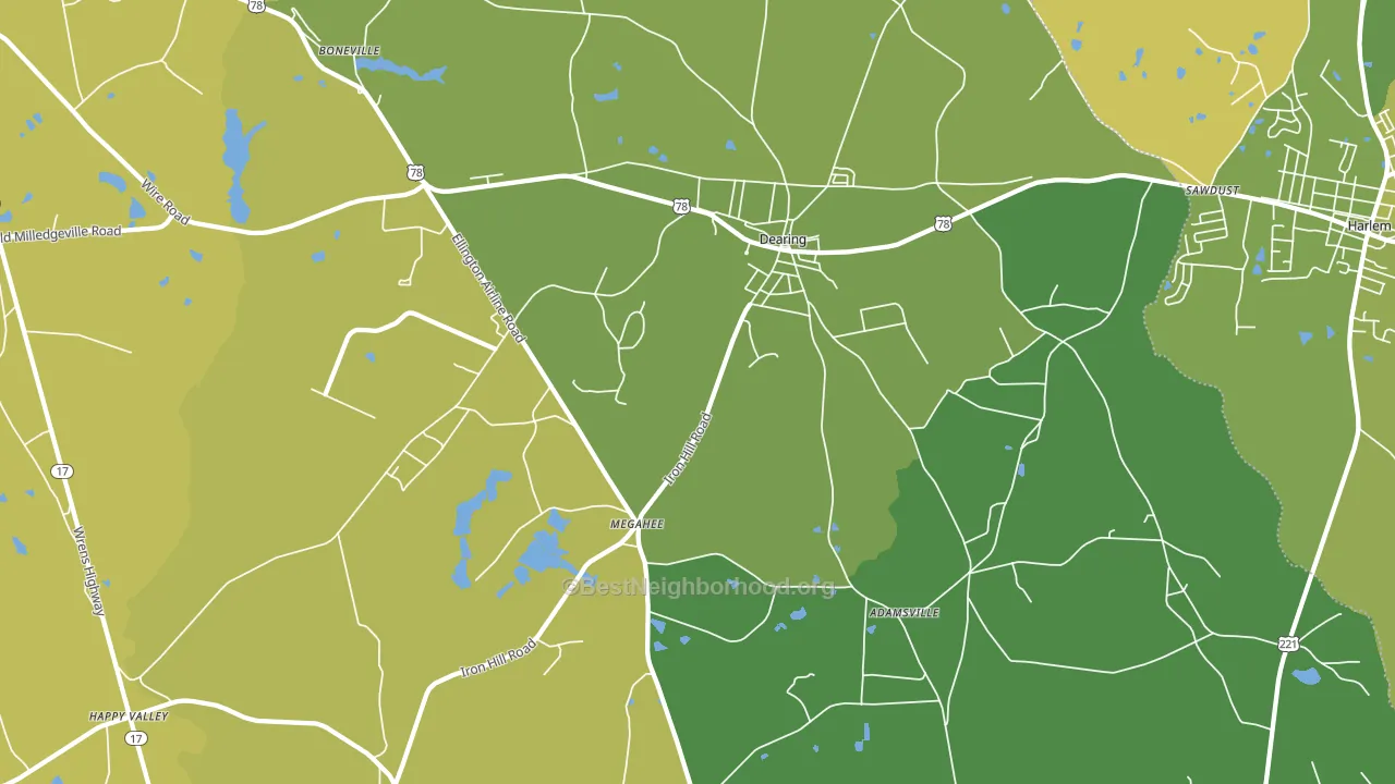 30808, GA block-group voter-turnout map