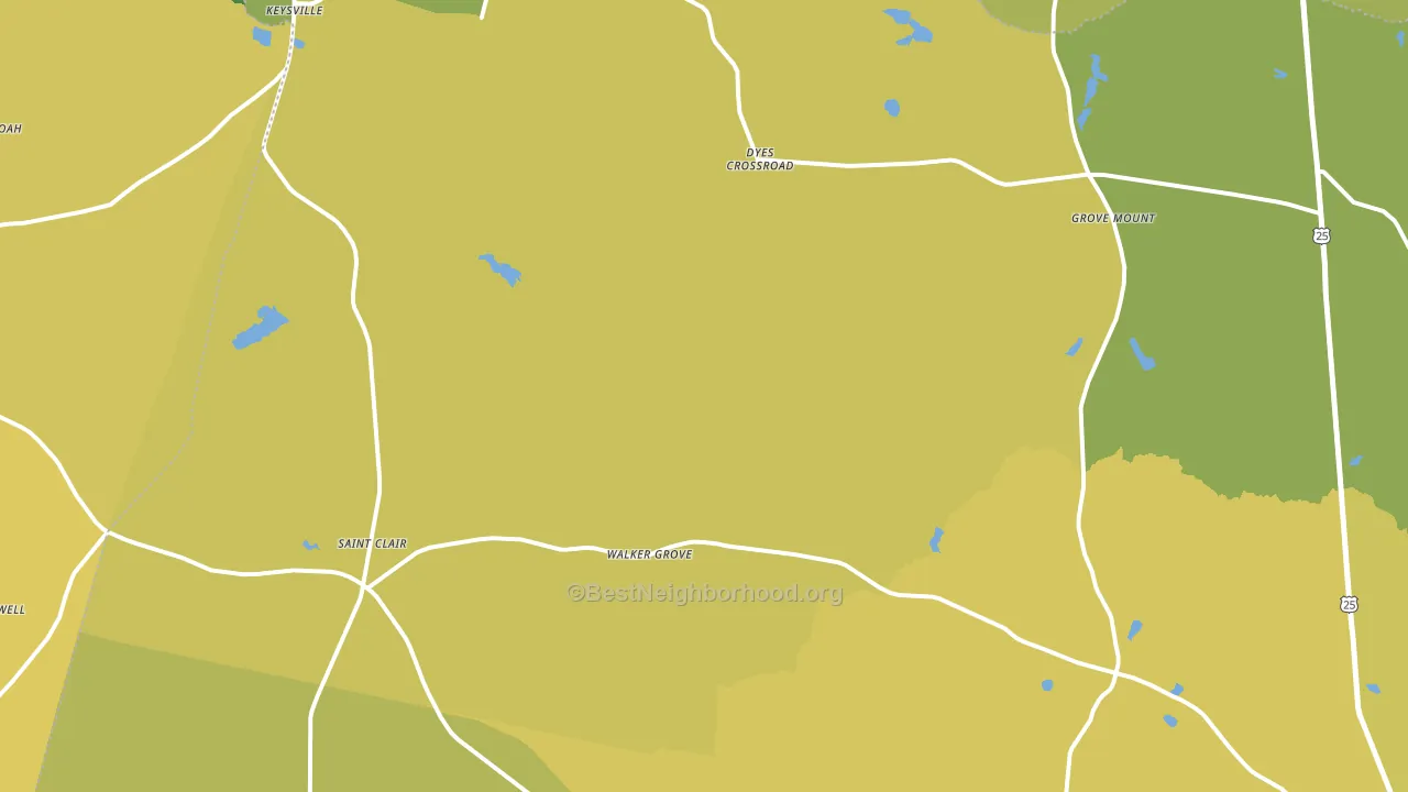 30816, GA block-group voter-turnout map