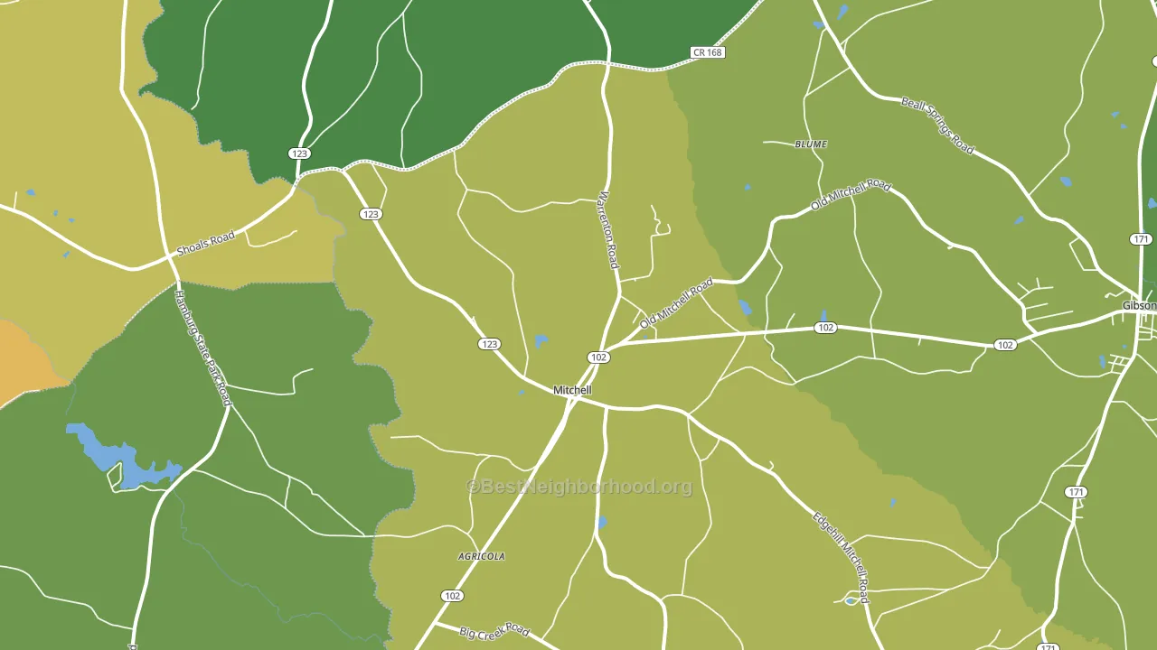 30820, GA block-group voter-turnout map