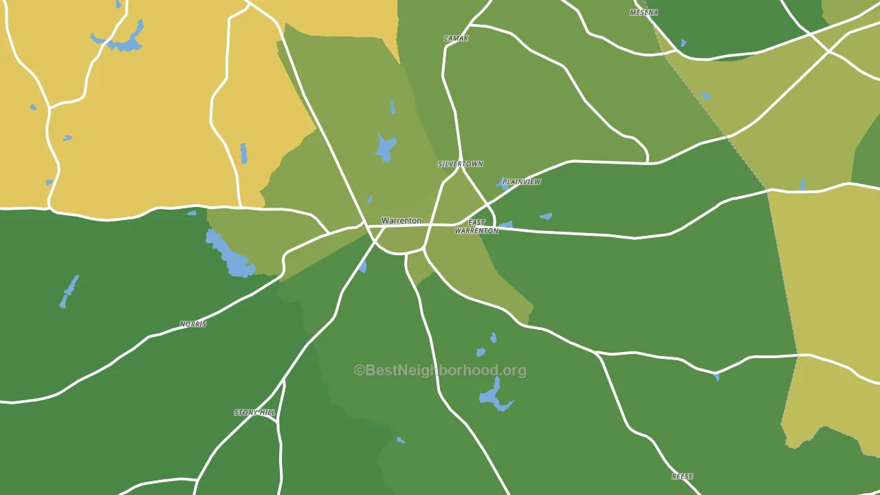 30828, GA block-group voter-turnout map