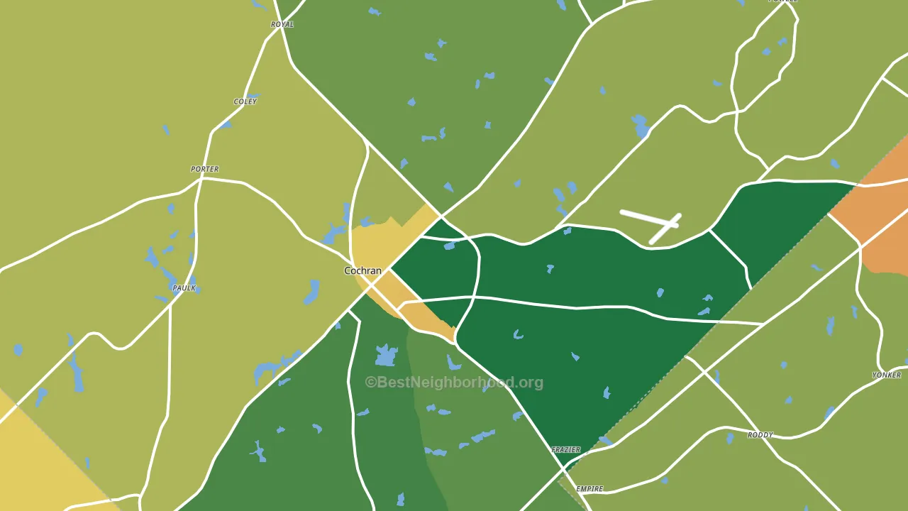 31014, GA block-group voter-turnout map