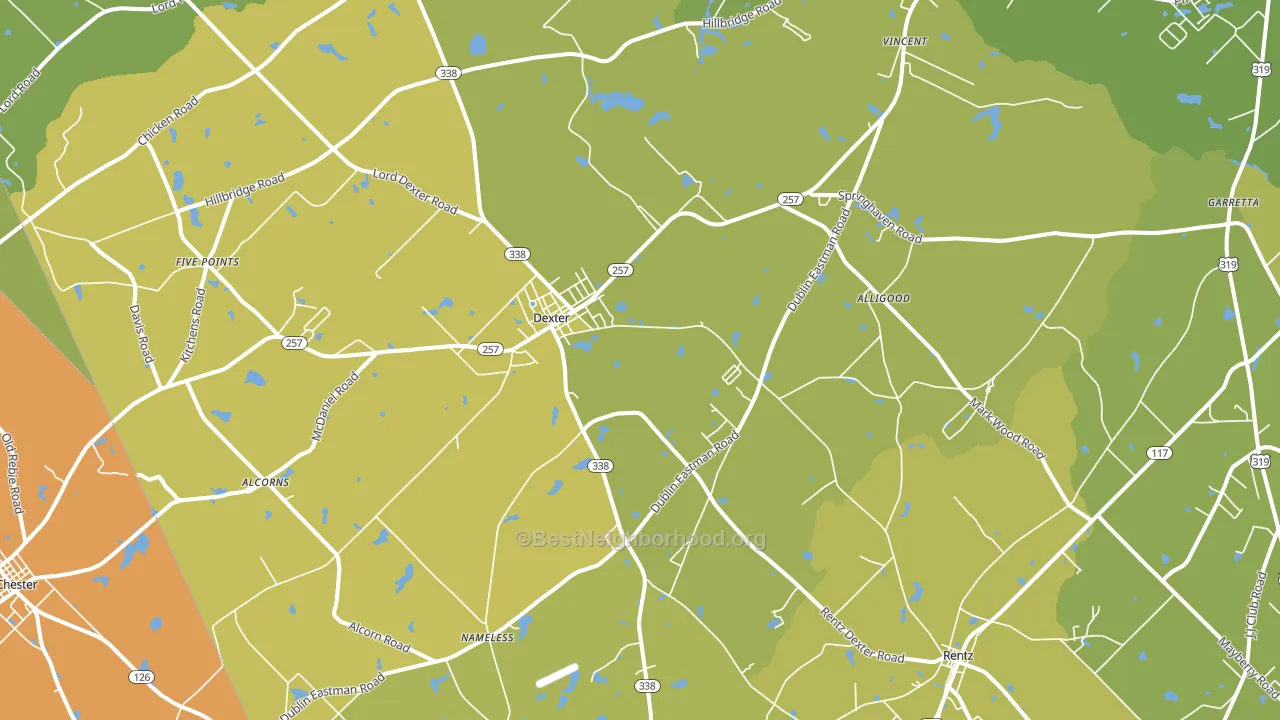 31019, GA block-group voter-turnout map